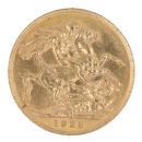 1928 George V Large Head South Africa Full Sovereign Coin