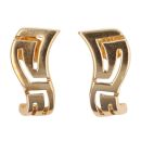 14ct Yellow Gold Greek Key Stud Earrings