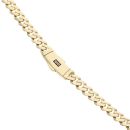 14ct Yellow Gold Monaco Curb Classic Plain Lock Chain 20"