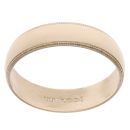 9ct Yellow Gold Patterned Edge 5mm Wedding Band
