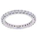 18ct White Gold 1.00ct Brilliant Cut Lab Grown Full Eternity Ring