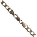 9ct Yellow Gold Plain Curb Chain 20"