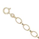 9ct Yellow Gold Twisted Belcher Bracelet 7"