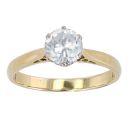 18ct Yellow Gold 1.07ct Diamond Solitaire Ring