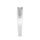 9ct White Gold 0.85ct Brilliant and Princess Cut Lab Grown Diamond Eternity Ring