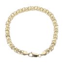 9ct Yellow Gold Byzantine Bracelet 7.5"