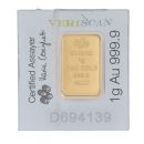 1g Suisse Sealed Lady Fortuna Ingot