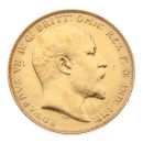 1910 Edward VII Large Head UK Full Sovereign Coin