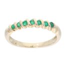 9ct Yellow Gold Emerald Eternity Ring