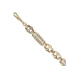 9ct Yellow Gold Stars and Bars Bracelet 7.5"