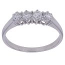 18ct White Gold 0.33ct Brilliant Cut Diamond Four Stone Ring