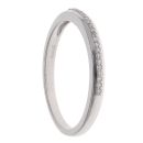 9ct White Gold 0.10ct Diamond Half Eternity Ring