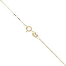 Gold Plated Silver Blue Gemstone and Cubic Zirconia Tear Drop Cluster Pendant and Chain 18"