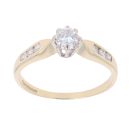 18ct Yellow Gold 0.45ct Diamond Solitaire Ring