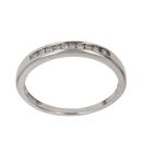9ct White Gold 0.10ct Brilliant Cut Diamond Eternity Ring