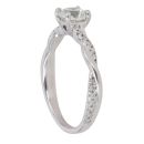 9ct White Gold 0.80ct Brilliant Cut Diamond Solitaire Ring
