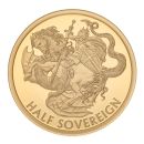 2021 Elizabeth II Fifth Portrait UK Half Sovereign Coin