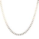 9ct Yellow Gold Square Curb Chain 18"