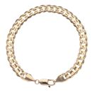 9ct Yellow Gold Curb Bracelet 9"