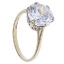 9ct Yellow Gold Cubic Zirconia Single Stone Ring