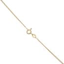 9ct Yellow Gold Garnet Three Stone Pendant and Chain 16"