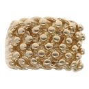 9ct Yellow Gold Six Row Keeper Ring