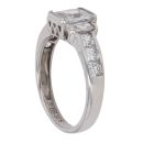 9ct White Gold Cubic Zirconia Solitaire Ring