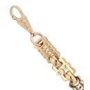9ct Yellow Gold Stars and Bars Bracelet 9.5"