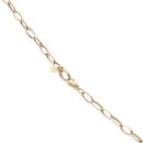 14ct Yellow Gold Cubic Zirconia Hearts and Star Chain 18"