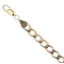 9ct Yellow Gold Flat Curb Bracelet 7.5"