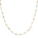 9ct Yellow Gold Fancy Oval Links Chain 18"