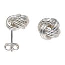 Silver Small Knot Earrings