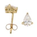 18ct Yellow Gold 0.60ct Pear Cut Diamond Earrings