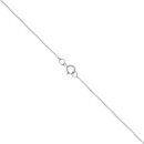 9ct White Gold Cubic Zirconia Cross Pendant and Chain 18"