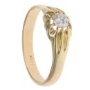 14ct Yellow Gold 0.35ct Diamond Signet Ring