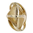 14ct Yellow & White Gold Swirl Ring