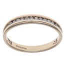 9ct Yellow Gold 0.15ct Diamond Half Eternity Ring