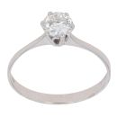 18ct White Gold 0.75ct Brilliant Cut Diamond Solitaire Ring