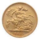 1894 Victoria Old Head UK Half Sovereign Coin