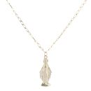 9ct Yellow Gold Our Lady Pendant And Chain 28"