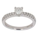 9ct White Gold 0.50ct Brilliant Cut Diamond Solitaire Ring