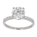 18ct White Gold 3.00ct Brilliant Cut Lab Grown Diamond Solitaire Ring