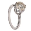 18ct White Gold 2.28ct Brilliant Cut Diamond Solitaire Ring
