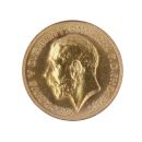 1914 George V Large Head UK Half Sovereign Coin