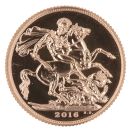 2016 Elizabeth II Fifth Portrait UK Full Sovereign Coin