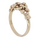 9ct Yellow Gold Patterned Knot Ring