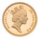 1990 Elizabeth II Third Portrait UK Full Sovereign Coin