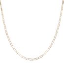 9ct Yellow Gold Paperclip Fancy Chain 18"