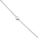Unique & Co Stainless Steel Polished And Blue IP Plated Cross Pendant And Chain 20"