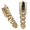 14ct Yellow Gold Monaco Classic Plain Drop Earrings